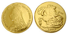 40mm Gold Sovereign, Chocolate Coins