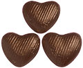 90 Brown, foil wrapped, milk chocolate hearts