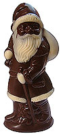 Large Dark Chocolate Santa