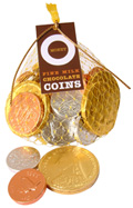 Net of Victorian Chocolate Coins (100g)