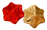 Novelty Chocolate Co. Red and Gold Star, Christmas Tree Decorations