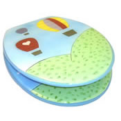 Toilet Seat - Hot AIr Balloons Design