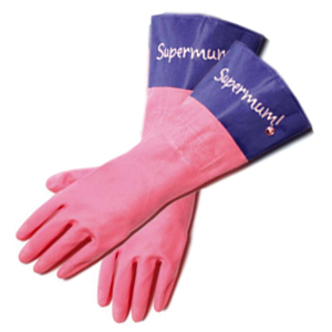 novelty Washing Up Gloves - Supermum!