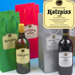 novelty Wine Bottle Labels - Katzpiss