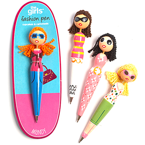 Novelty Wooden Pens - Girls