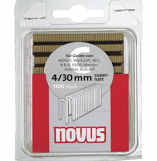 Novus Type 4 4/30 Narrow Crown Staples 6mm 30mm