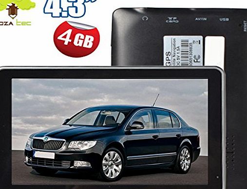 Noza Tec Sat Nav with Multimedia Player Europe and UK maps, 4GB