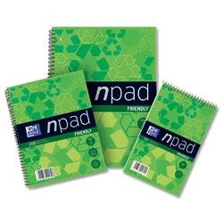 Npad Notebook Recycled Wirebound Ruled Margin