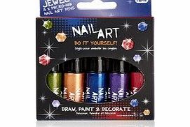 NPW Mini Nail Art Pen (Jewel) (Pack of 5)