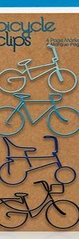 NPW Novelty Paper Clips - 14 To Choose From (Bicycle Clips - Blue)