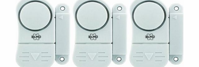 NRS Healthcare ELRO Magnetic Door and Window Alarm - Pack of 3