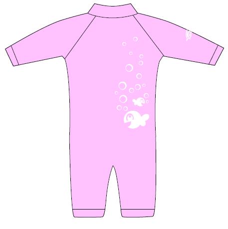NScessity Bubble Fish PinkSunsuit (2 years)