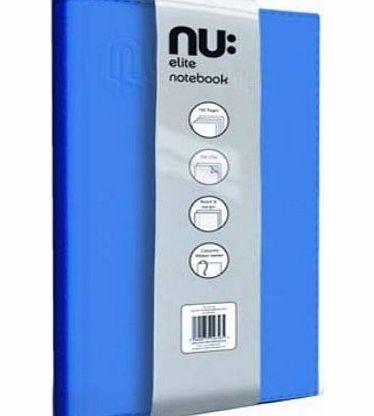 NU  Elite A4 PU Case Bound Notebook - Blue