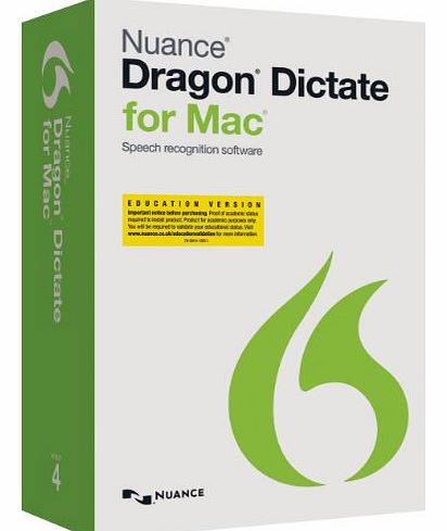 Nuance Communications Dragon Dictate for Mac 4.0 Educational Online Validation Program (Mac)