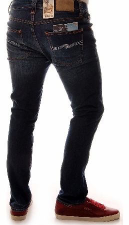 NUDIE Jeans Co Grim Tim Organic Slub Ecru Embo