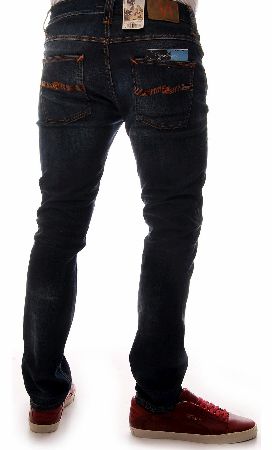 NUDIE Jeans Co Grim Tim Organic White Knee Jeans