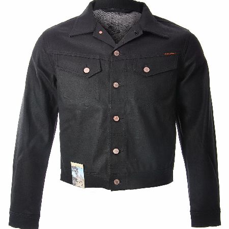 NUDIE Jeans Company Dry Black Coated Jacket
