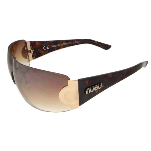 Nueu Mens Nueu 704 Visor Sunglasses Tortoise Shell