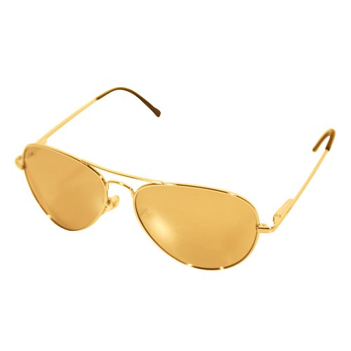 Nueu Mens Nueu Aviator Mirror Sunglasses Silver