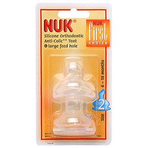 nuk First Choice Silicone Teat - Size 2 - Large Feed Hole
