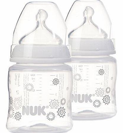 NUK First Choice with Fireworks Bottle Silicone Teat (150 ml, Pack of 2)