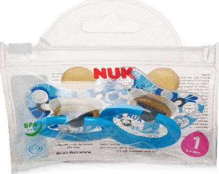 NUK Happy Kids Latex Soother for Boys Size 1