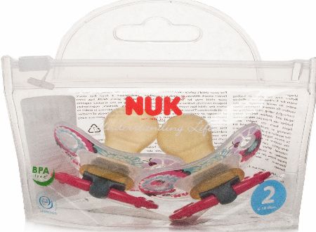 NUK Happy Kids Latex Soother for Girls Size 2