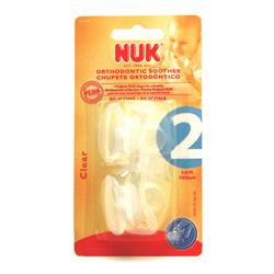 nuk Silicone Soother Clear Size 2 Clear