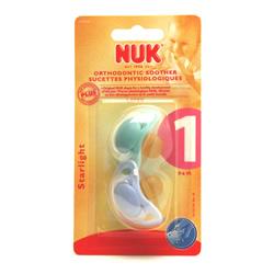 Nuk Starlight Soother Latex Size 1 Blue/Green