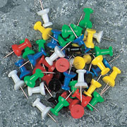 NULL Coloured Push Pins