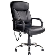NULL High Back Leather Faced Massage Chair