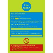 NULL Inch.Fire ActionInch. Photo Luminescent PVC Sign