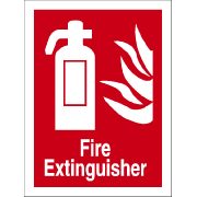 NULL Inch.Fire ExtinguisherInch. PVC Sign