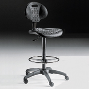NULL Industrial Draughtmans Chair with Footrest