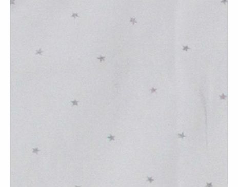 Numae Fitted sheet white- grey stars S
