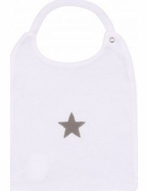 Numae Grey Stars Bib `One size