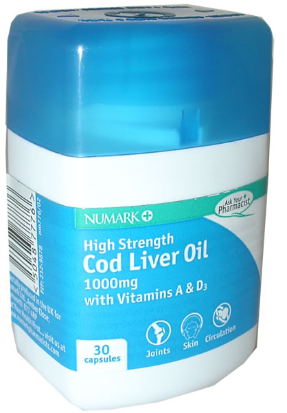 High Strength Cod Liver Oil 1000mg (x30