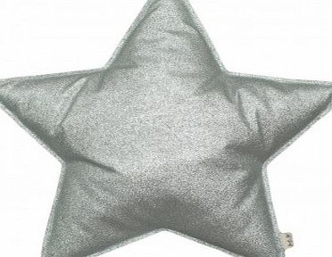 Numero 74 Glitter star cushion - silver Silvery S
