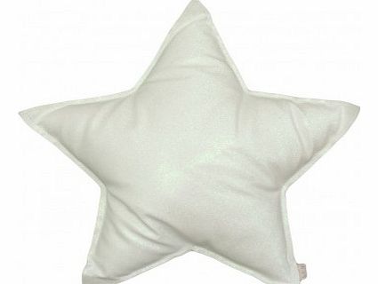 Numero 74 Glitter star cushion - white White S