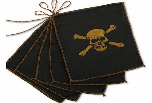 Numero 74 Pirate bunting flags Charcoal grey `One size