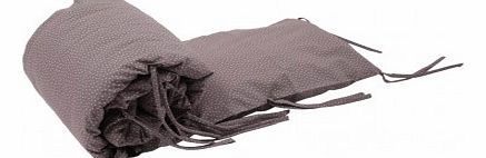 Numero 74 Printed bed bumper - taupe and stars `One size