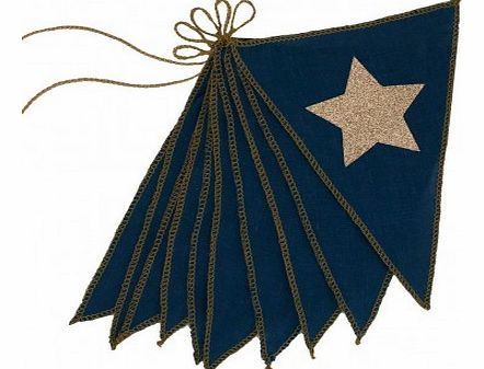 Numero 74 Super Hero bunting flags Navy blue `One size