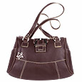 Debussy - Buckle Leather Double Handle Bag