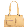 Nuovedive Sand Front Pockets Leather Satchel Bag