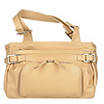 Nuovedive Sand Multi-Compartment Leather Satchel Bag