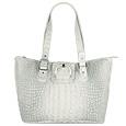 Nuovedive Stone Croco-embossed Leather Large satchel Bag