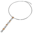 Apricot Zircons Sterling Silver Necklace