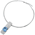 Azul Zircon Sterling Silver Necklace