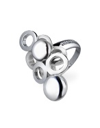 Polished Circles Sterling Silver Fashion Ring