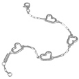 Nuovegioie Sterling Silver Hearts Bracelet